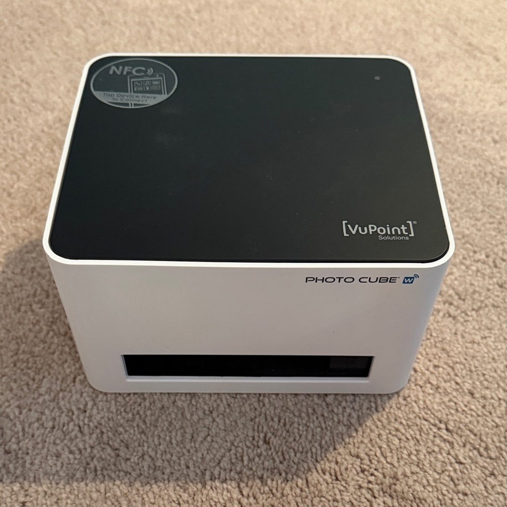 VuPoint Photo Cube Instant Photo Printer - Black & White